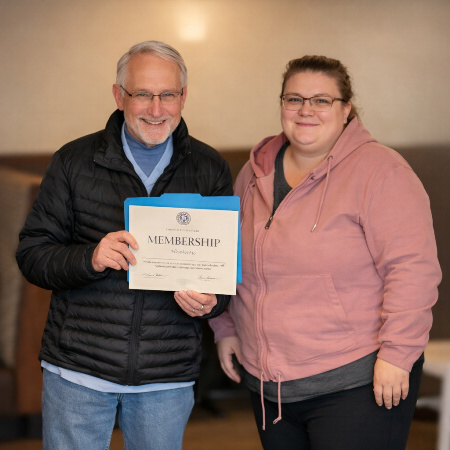 John Fox our Membership Chair and Ashleigh Hathaway... Our Treasurer